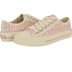 GUESS Women's Pink and Cream Sneakers